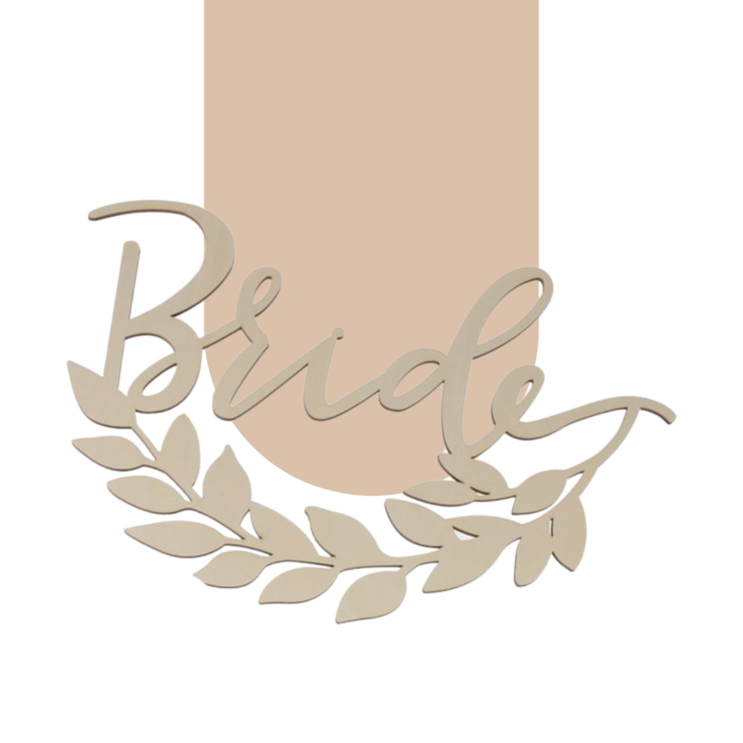  Sign - Bride Dark Gold